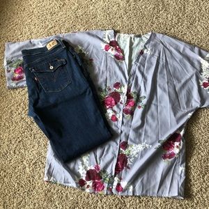 Levi’s Jeans & Kimono